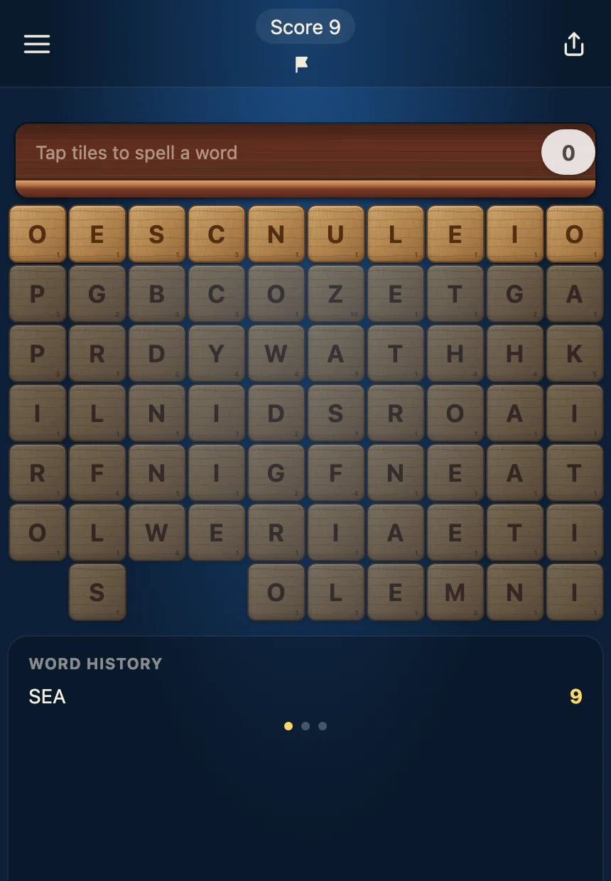 Lexitaire screenshot